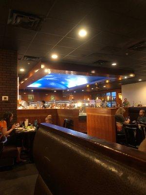 Dining area with buffet in back..