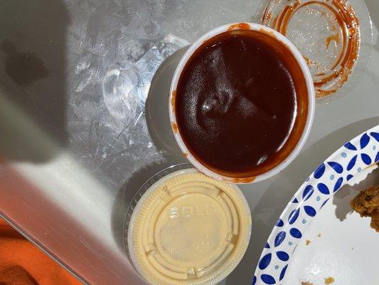 Bbq sauce that they made me pay a $1 for