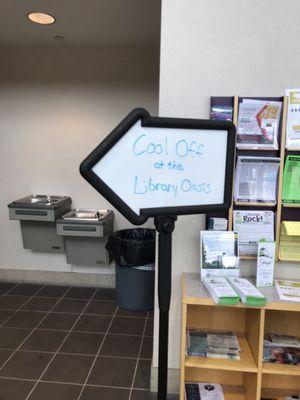 Cool off in the library during Sterling Fest 2018