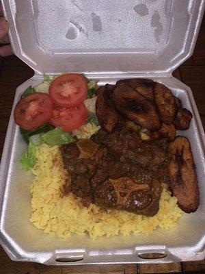 Honduran Oxtail with sweet plantain and rice