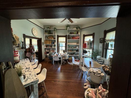 Sitting area and room.