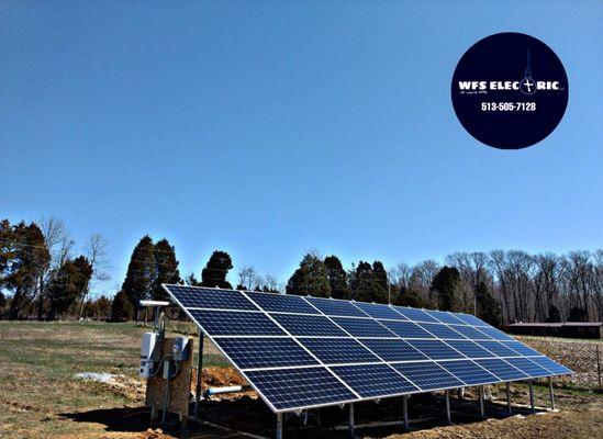 Ground mount utility interactive solar installation