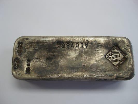 100 oz SILVER Bar