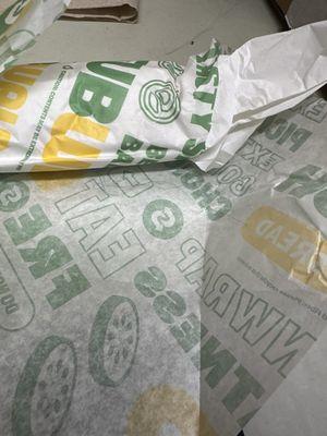 Subway spicy Italian sandwich