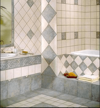 Add a little color with ceramic tile