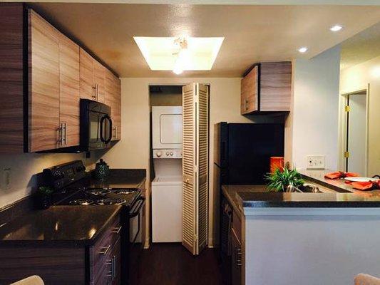 Upgraded kitchen- all our units come with w/d!