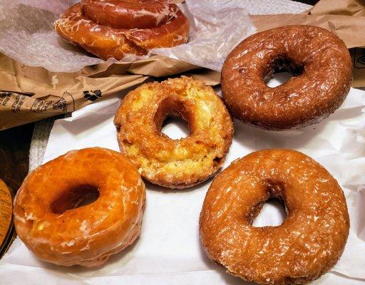 3 cake and 1 yeast donuts