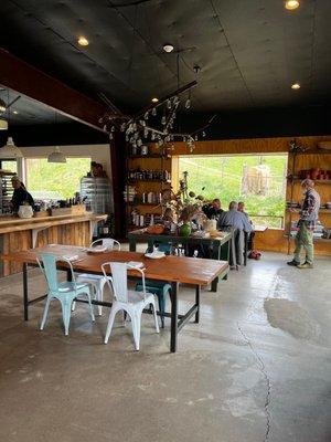 the cutest dining / tasting room