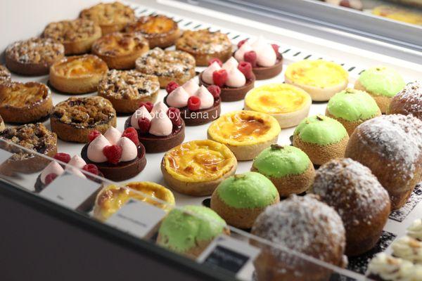 Pastries on display