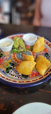 Empanadas de carne y pollo