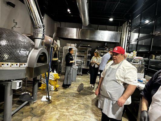 The rotating oven that heats up to 730 degrees