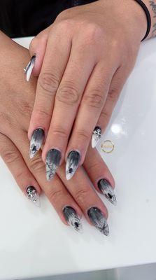 Hello Spooky nails design at Onyx Nails in National City. Call us at 858-999-9979 to schedule your appointment. Walk-in welcome!