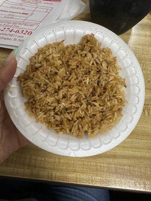 Supposed to be fried rice with egg