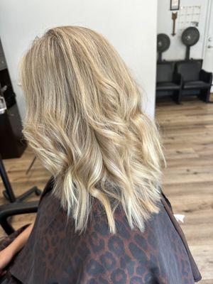 first time i came in; we did blonde!