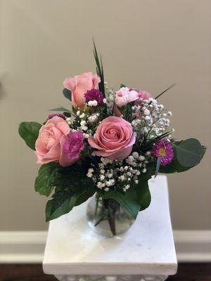 Pink Rose Arrangement