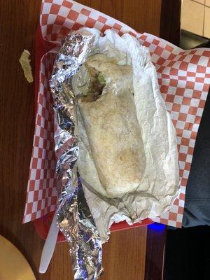 Super burrito - forgot to take pic before biting it