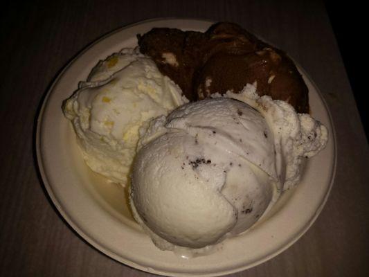 Pina Colada, Rocky Road, and Cookies 'n Cream