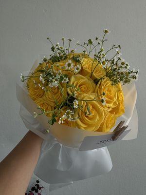 September 21st ALL yellow bouquet