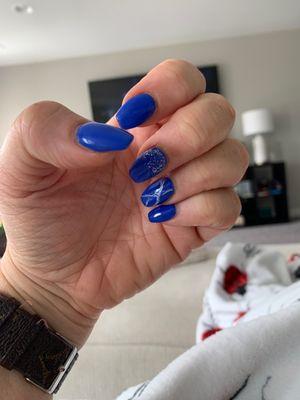 Nails for my daughters volleyball team going to Nationals