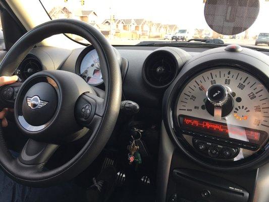 Interior of mini