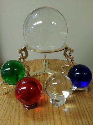 Variety of crystal balls