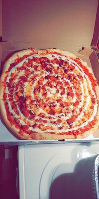 Chicken Bacon Ranch Pizza.