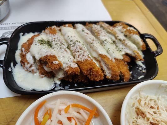 Don Katsu with Cheese - two generous cheesy cutlets!