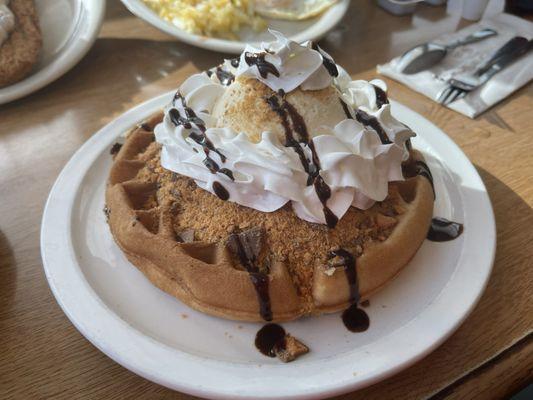 Butterfinger waffle