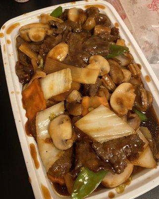 Beef with mushroom