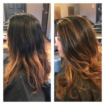 Hair by Dina, Caramel balyage.