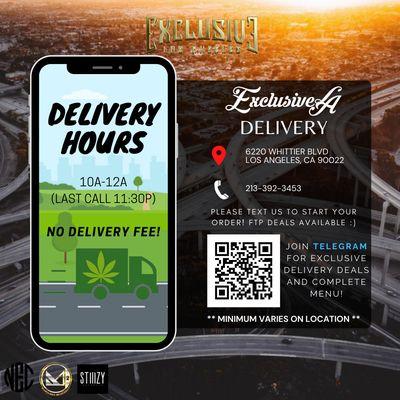 DELIVERY AVAILABLE!