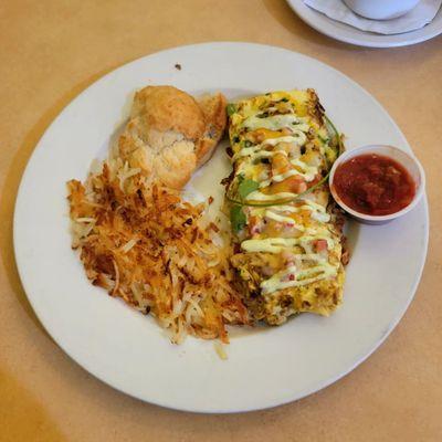 Chicken Fajita Omelette