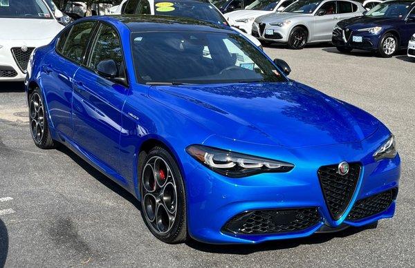 My new Giulia Veloce, ready for delivery.