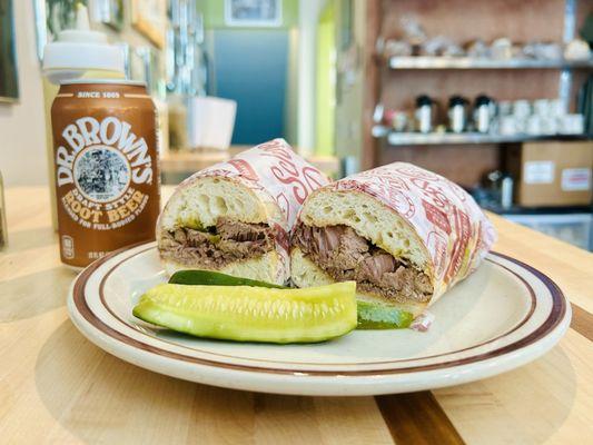 Eunice's brisket sandwich.