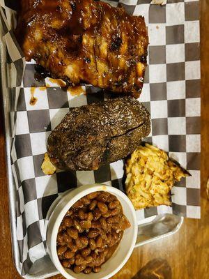 Ribs and Crab Cakes