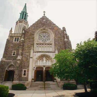 This Gothic Revival church opened in 1925 and was designed by local architects, Lyman and Bley , located next to the UB south on Main.St