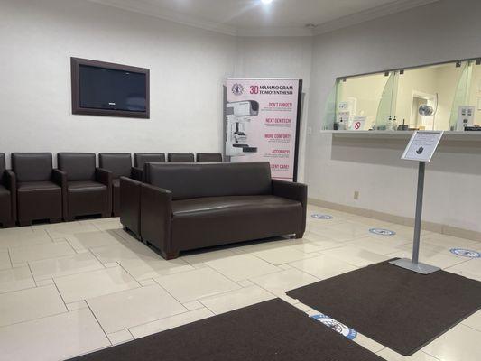 Clean and comfortable lobby and waiting area.