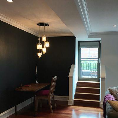 After, chalkboard walls