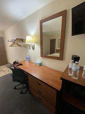 Desk and Mirror