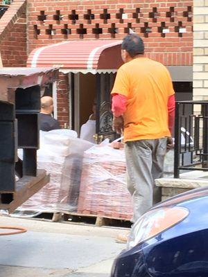 Taking paving stone to back yard