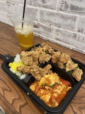 Taiwanese fried chicken bento box