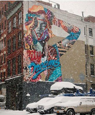 Broome St between Mulberry & Lafeyette St in Soho