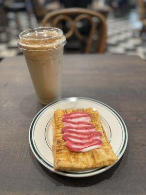 Berry Pop tart and Horchata cold brew coffee