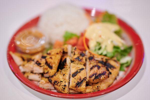 Chicken Satay w/ Garden Salad