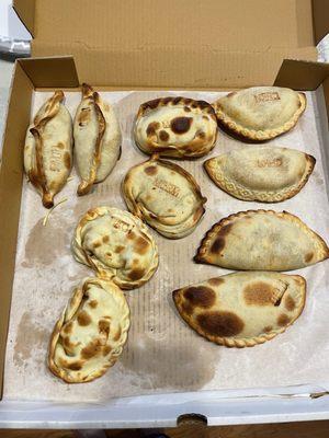 Variety of empanadas