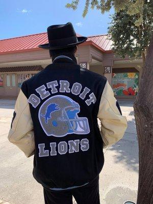 Got my NFL officially licensed and G-III Sports Detroit Lions "Beverly Hills Edition" Letterman Coat from Fanatic U.