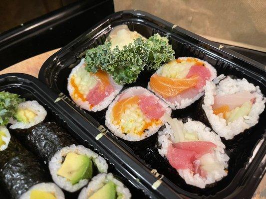 Takeout sushi