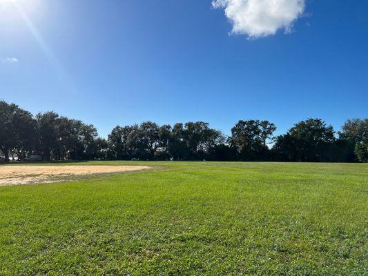 Softball/baseball field.