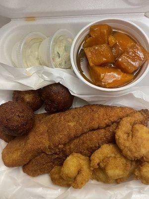 Catfish (Swaii) and Shrimp Combo