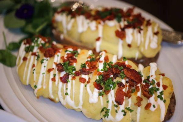 Double stuffed potatoes which is gluten free